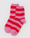 Crew Sock - Pink Stripe