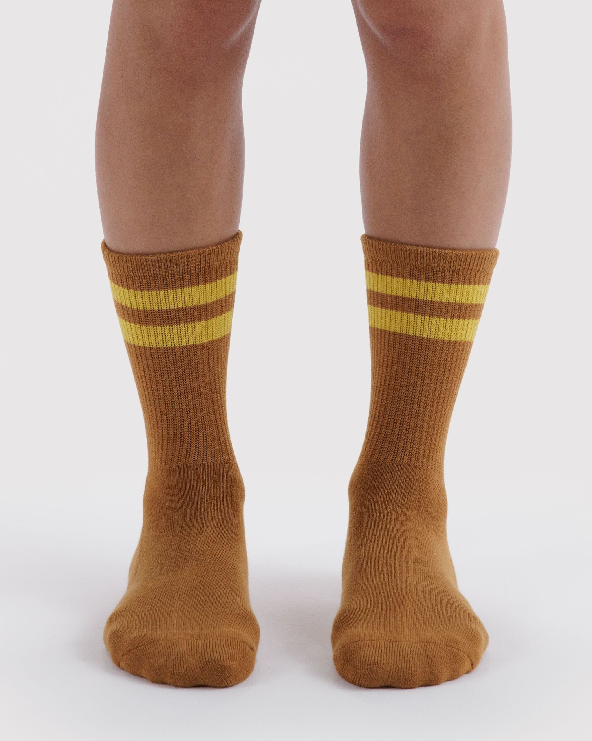 Ribbed Sock - Toffee Stripe