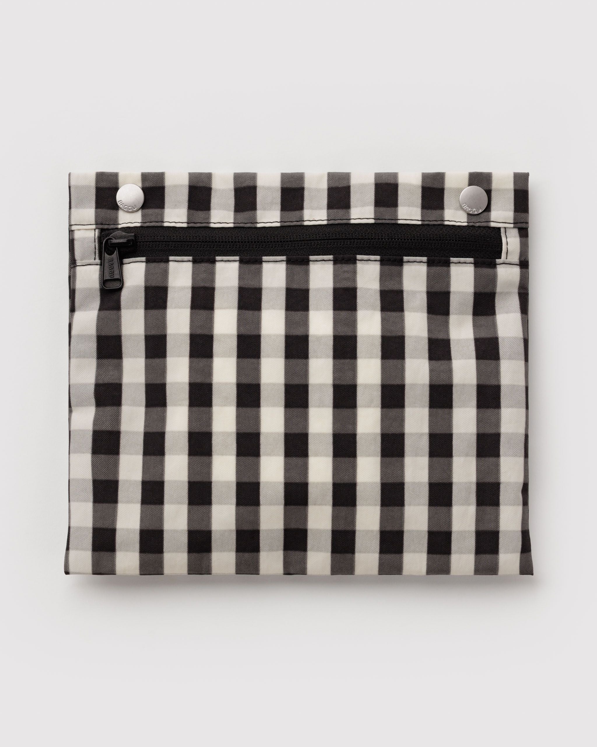 Everyday Cloud Bag - Black and Cream Gingham