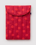 Puffy Laptop Sleeve 16" - Red Polka Dot