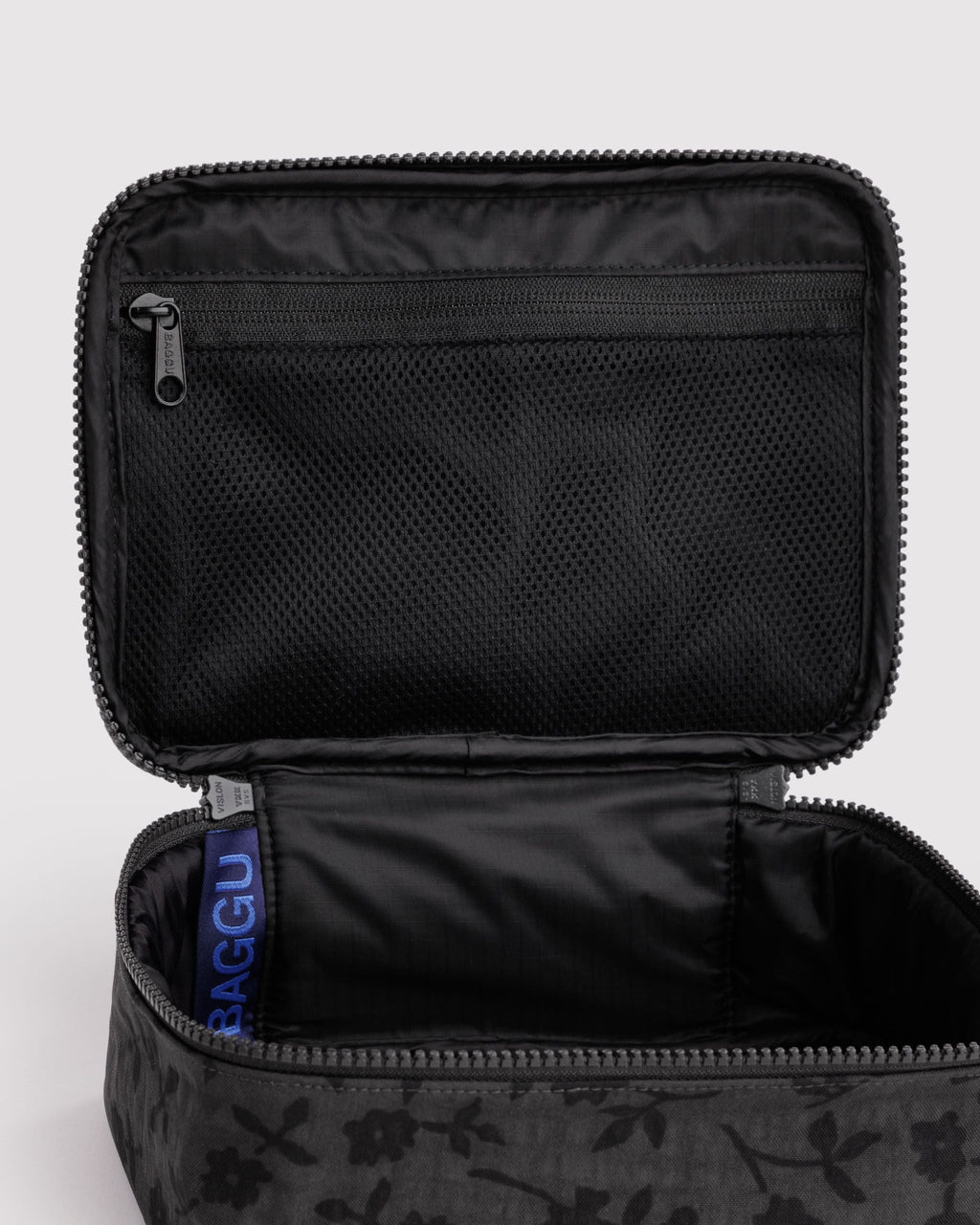 Small Cosmetic Case - Charcoal Ditsy Floral
