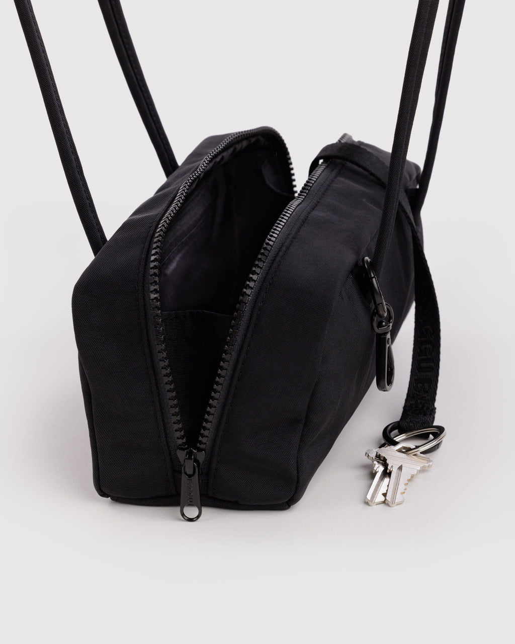 Small Nylon Bowler Bag - Black