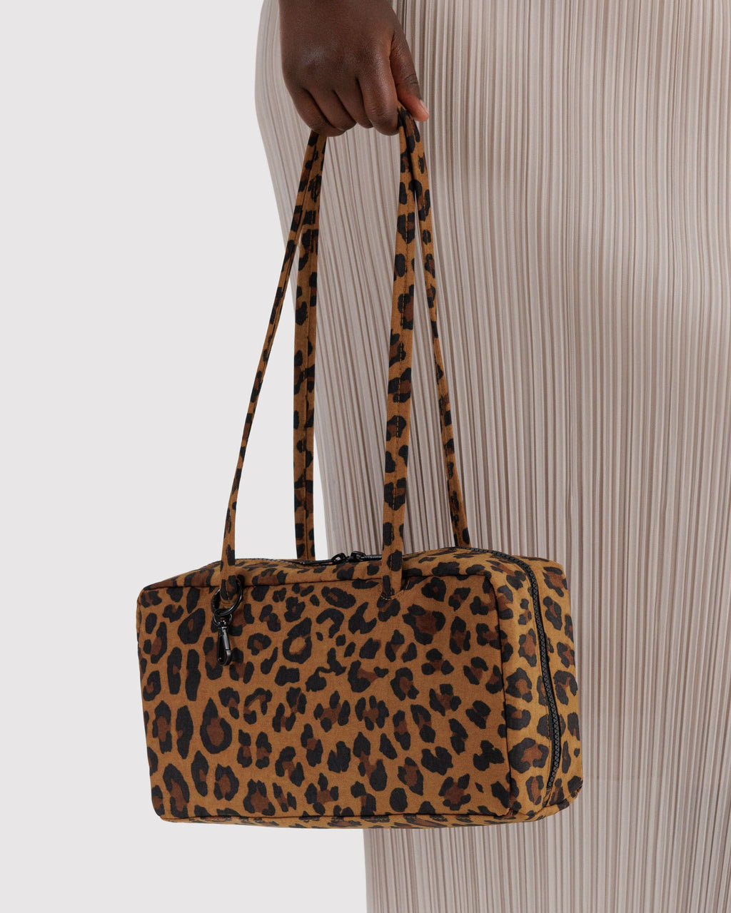 Nylon Bowler Bag - Leopard