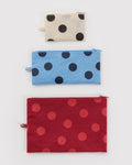 Flat Pouch Set - Polka Dot Mix