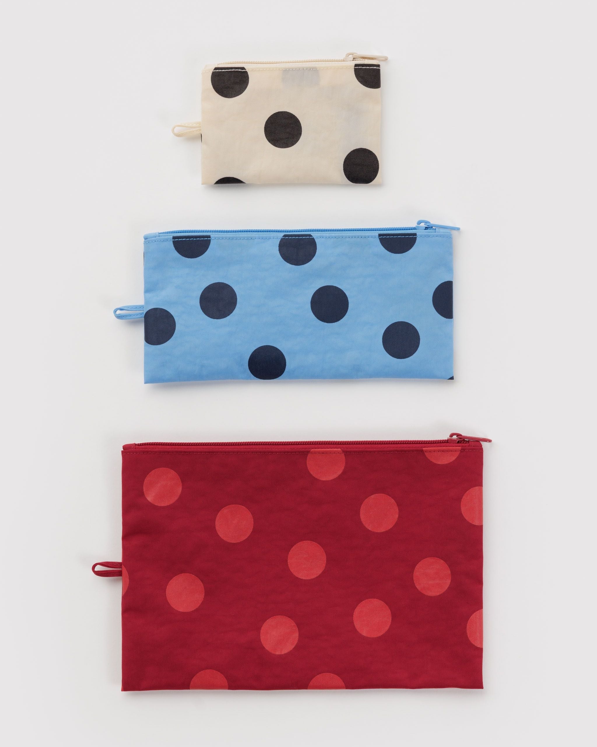 Flat Pouch Set - Polka Dot Mix