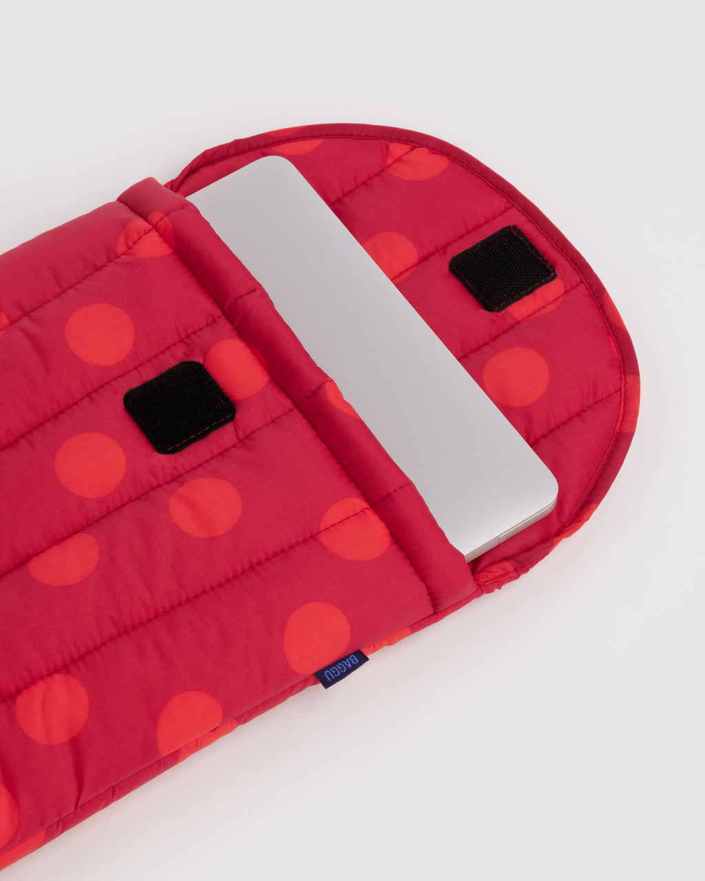 Puffy Laptop Sleeve 13"/14" - Red Polka Dot
