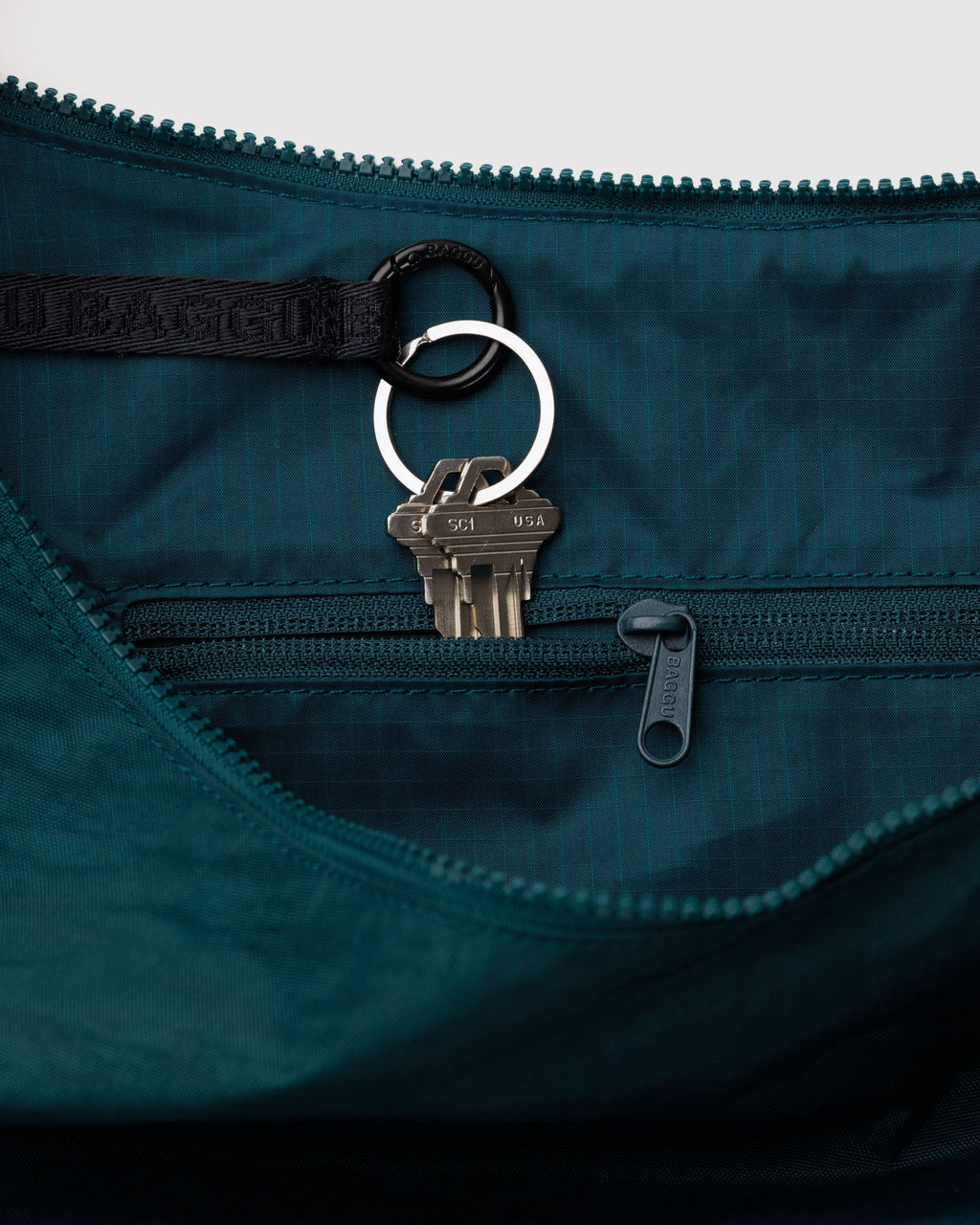 Large Nylon Crescent Bag - Deep Sea