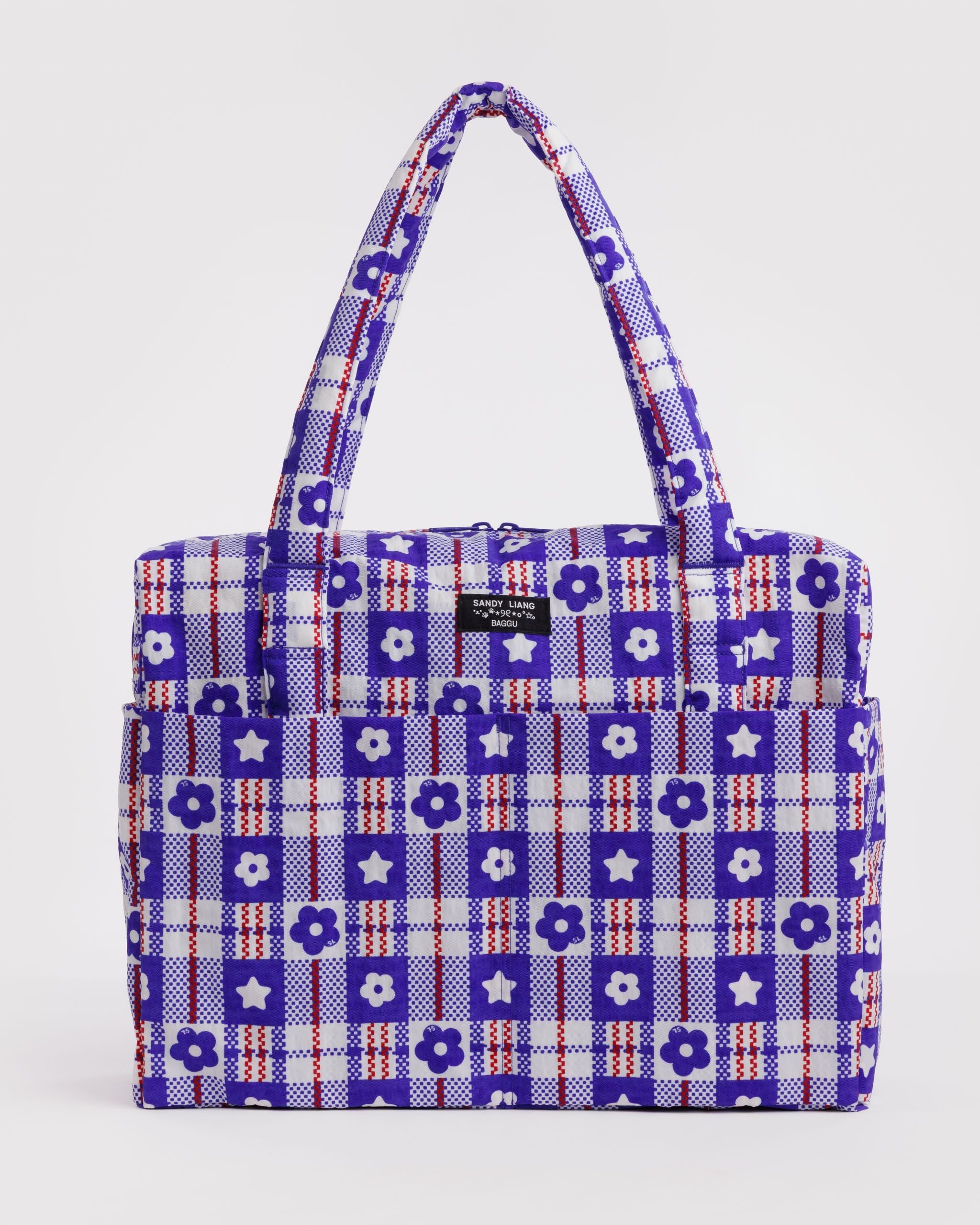 Cloud Carry-on - Market Plaid Blue
