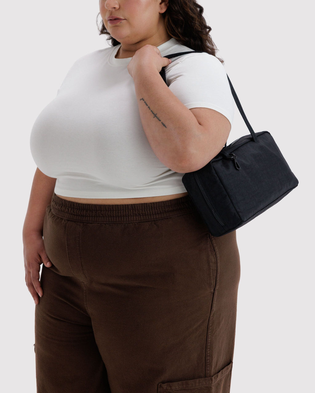 Nylon Bowler Bag - Black