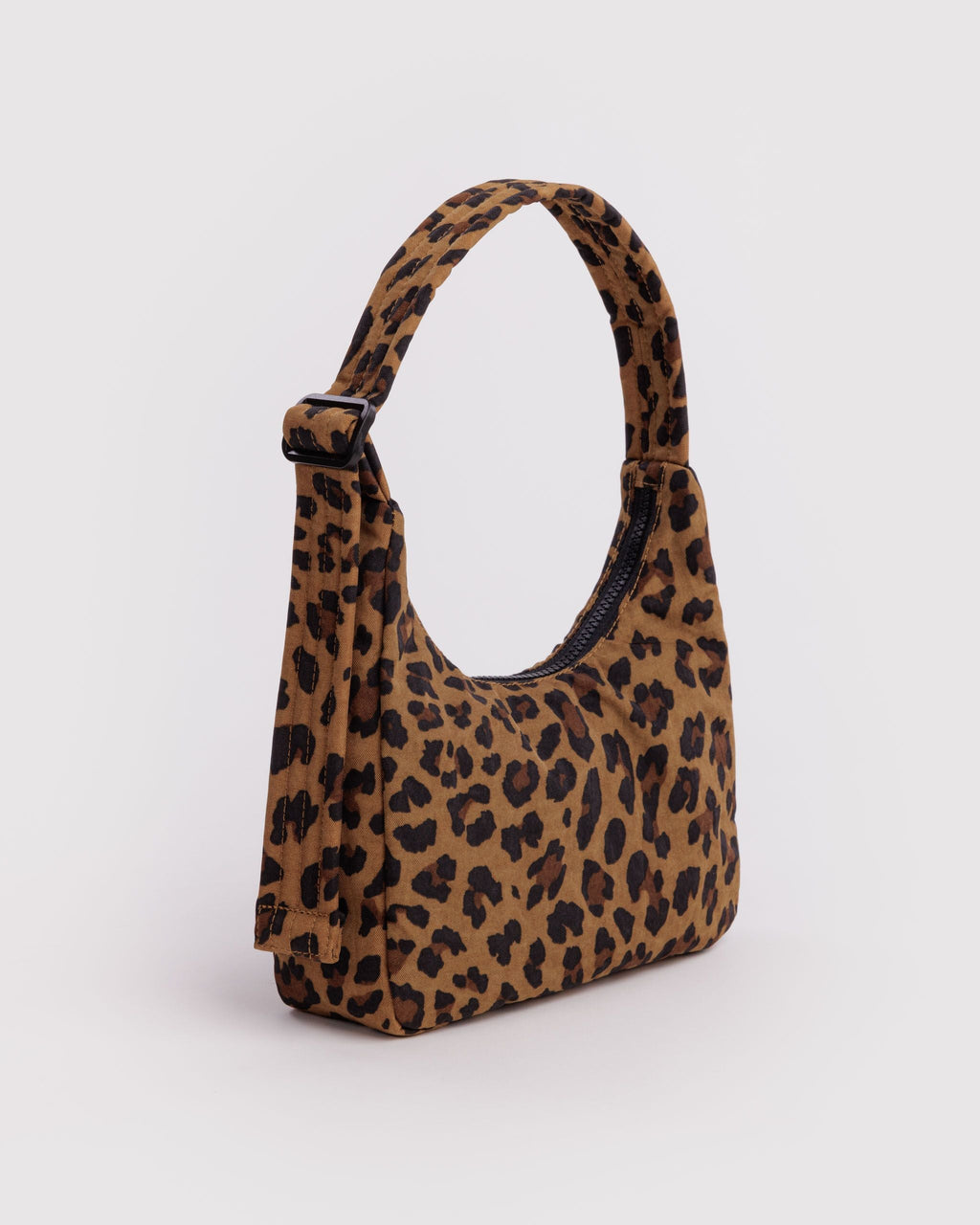 Mini Nylon Shoulder Bag - Leopard