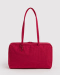 Medium Nylon Bowler Bag - Cherry