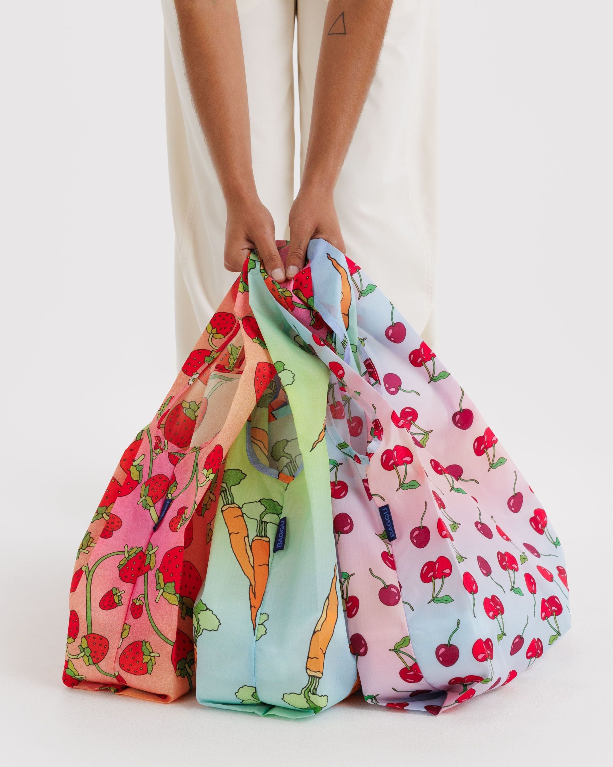 Standard Baggu Set of 3 - Carrots & Berries