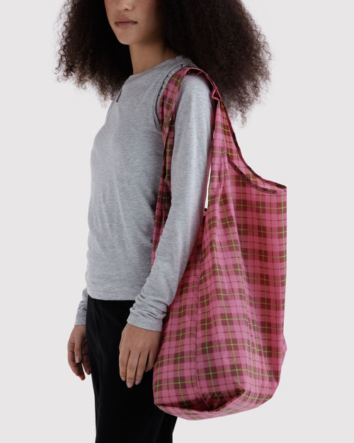 Big Baggu - Azalea Pink Tartan